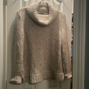Talbots cowl turtleneck speckled sweater size m only worn once